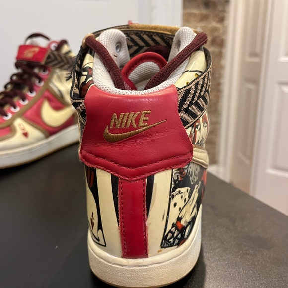 nike high-top vandals (king of hearts) - size 10 - Picture 4 of 9